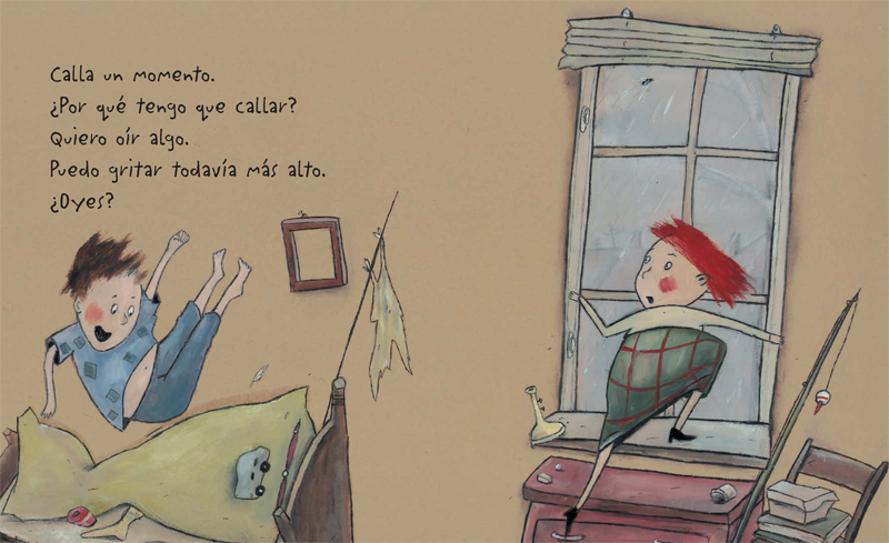 Ilustración de Calla un momento