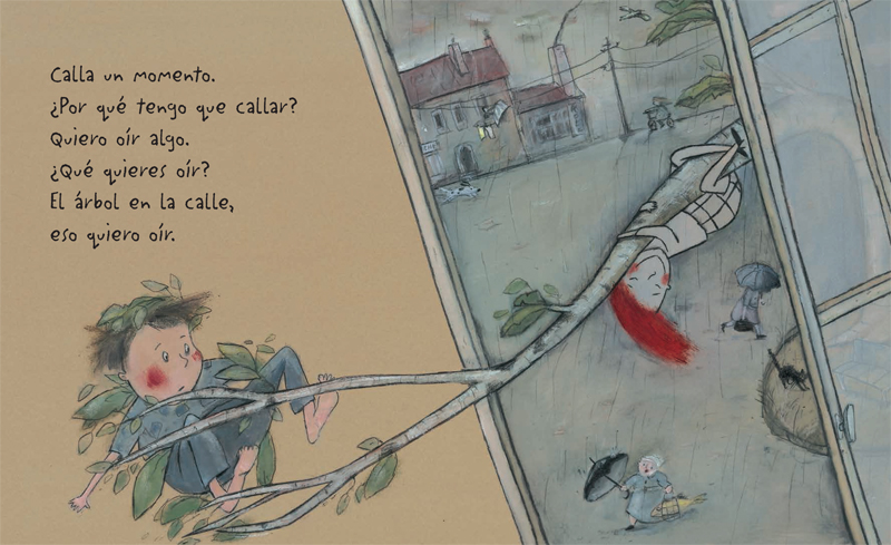 Ilustración de Calla un momento