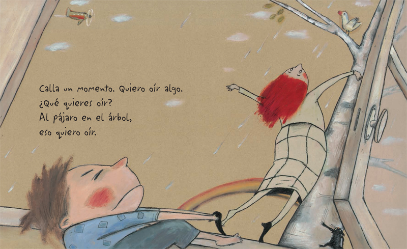 Ilustración de Calla un momento