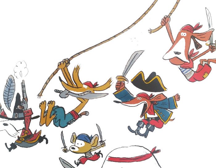 Ilustración de Los perros PIRATA. ¡Adiós, mendrugos!