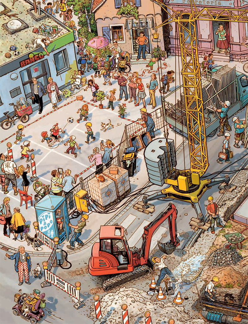 Ilustración de ¡Aquí se construye!