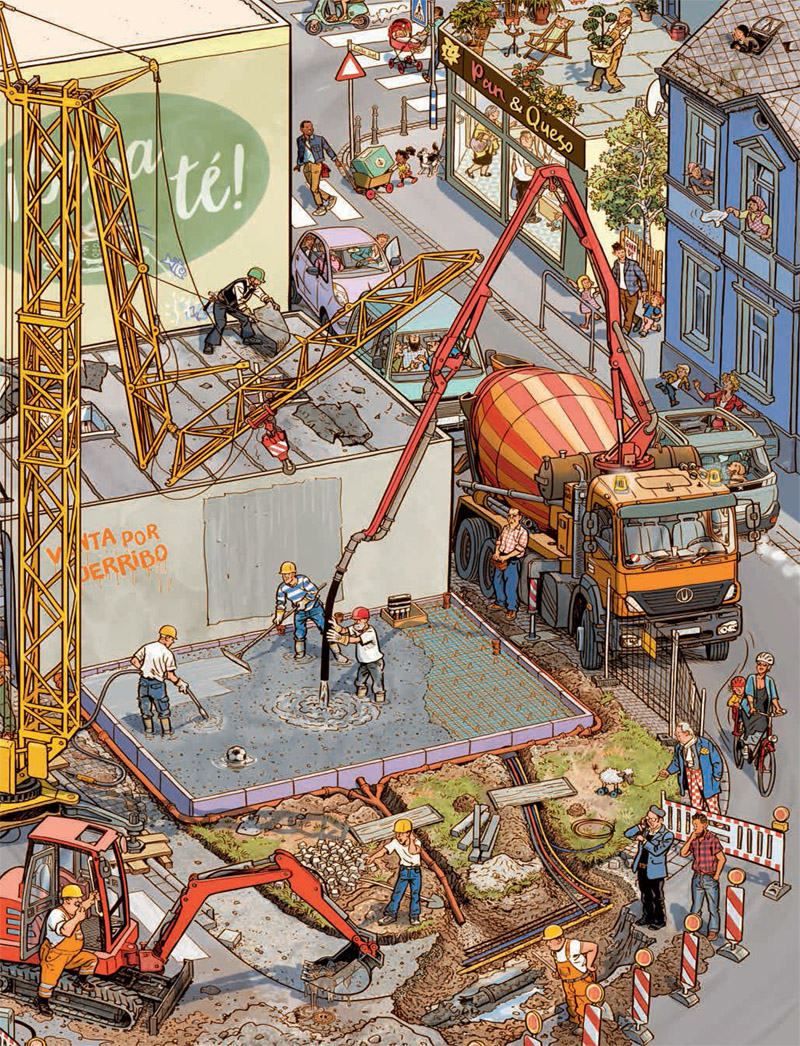 Ilustración de ¡Aquí se construye!