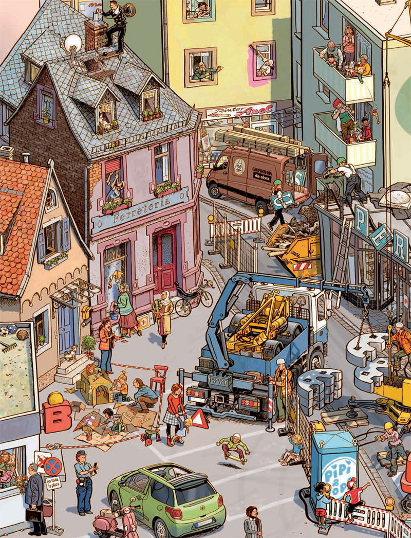 Ilustración de ¡Aquí se construye!