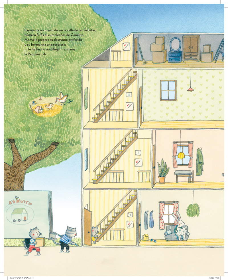 Ilustración de Tu casa, mi casa