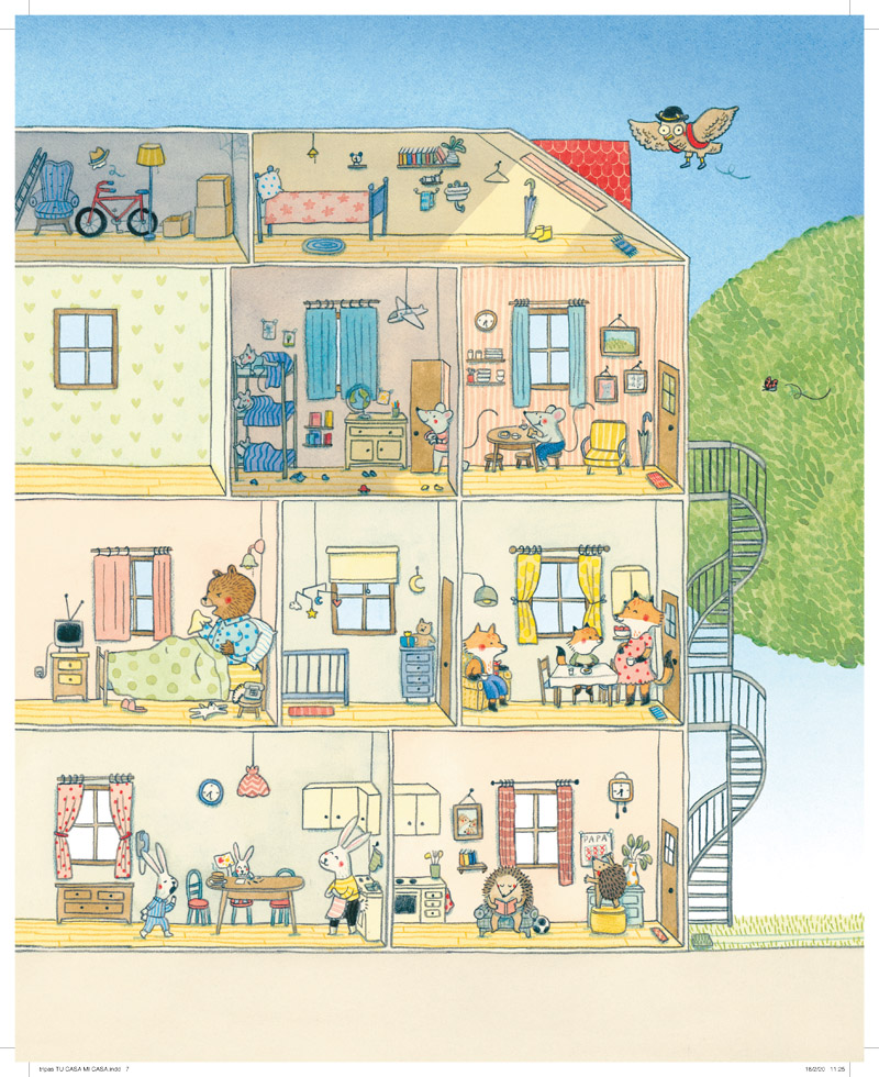 Ilustración de Tu casa, mi casa
