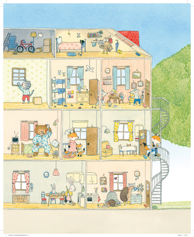 Ilustración de Tu casa, mi casa
