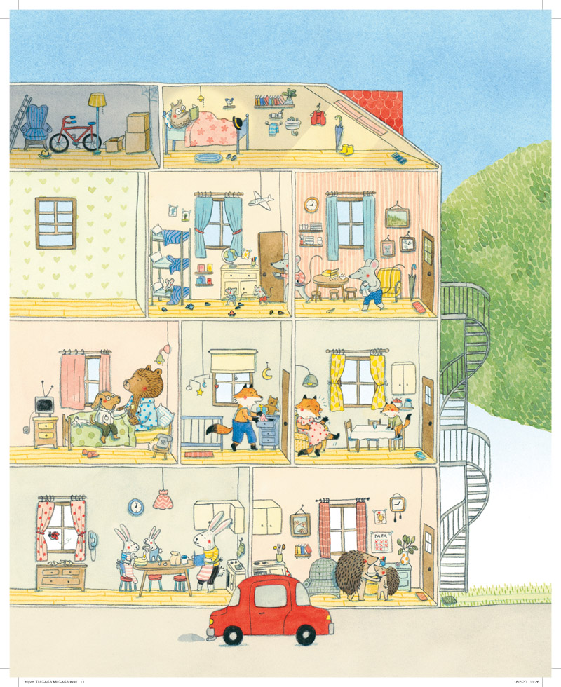 Ilustración de Tu casa, mi casa