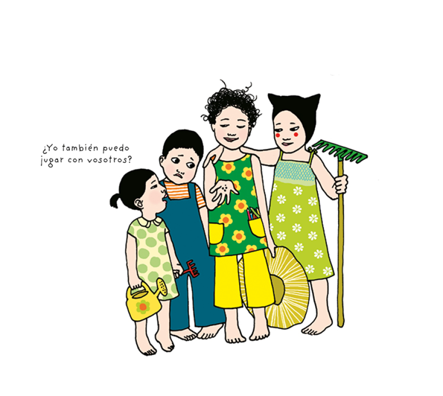 Ilustración de Sofía y las lechuguitas 