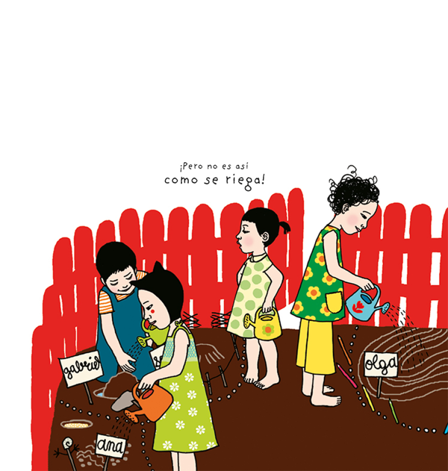 Ilustración de Sofía y las lechuguitas 