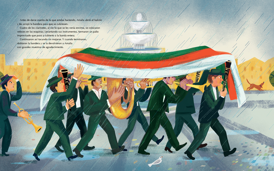 Ilustración de La bandera de Amalia