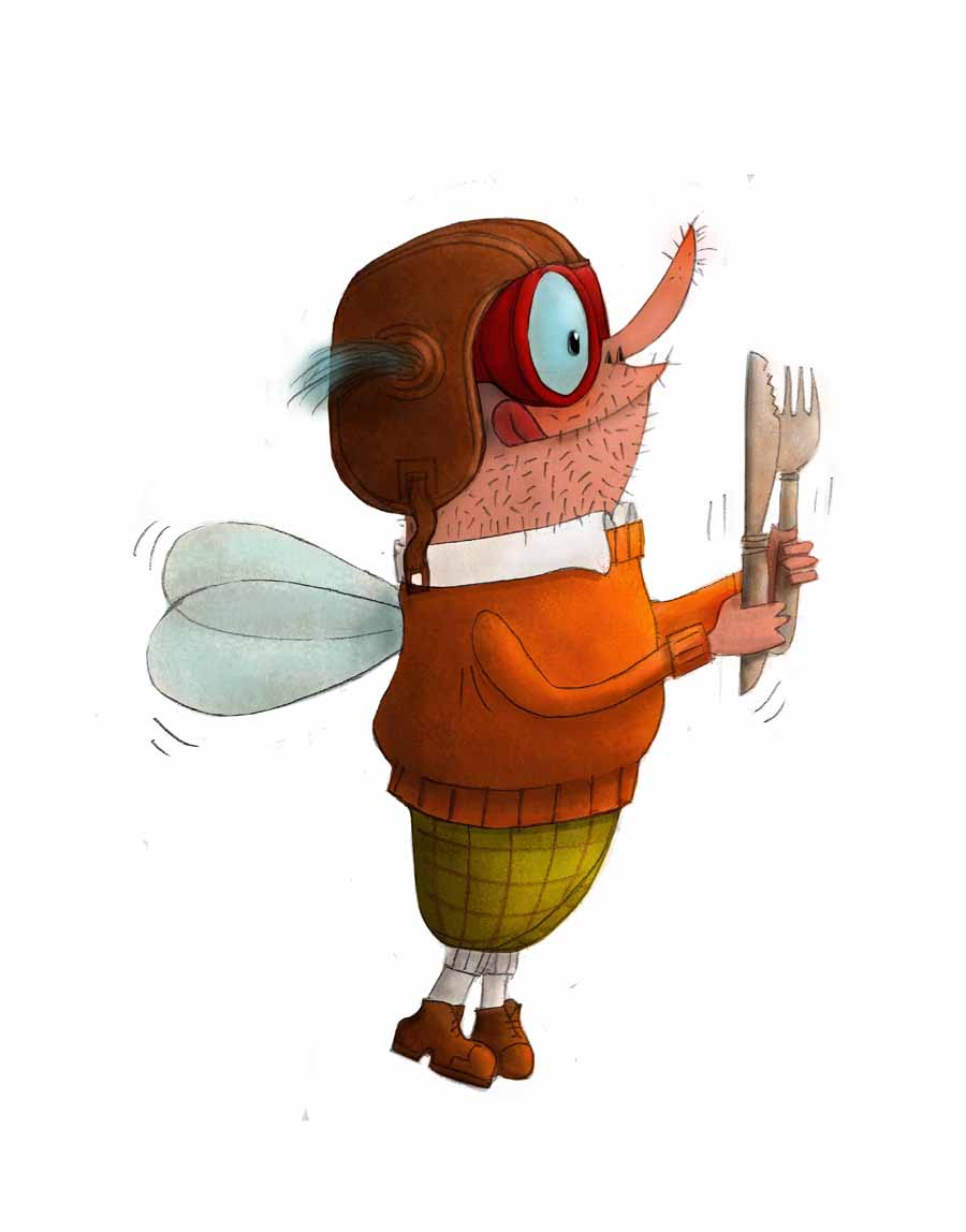Ilustración de El cumpleaños de la mosca (y sus 3917 invitadas)