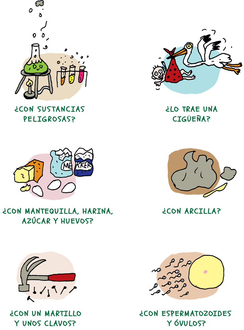 Ilustración de ¿Cómo se hace un bebé?