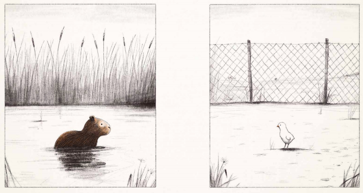 Ilustración de Los carpinchos
