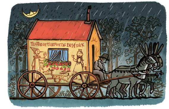 Ilustración de Rodrigo Bandido y Chiquillo, su escudero