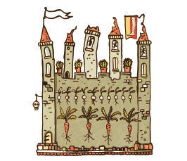 Ilustración de Rodrigo Bandido y Chiquillo, su escudero