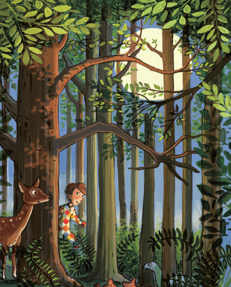 Ilustración de Rodrigo Bandido y Chiquillo, su escudero