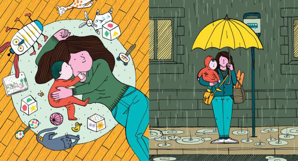 Ilustración de Una mamá es como una casa