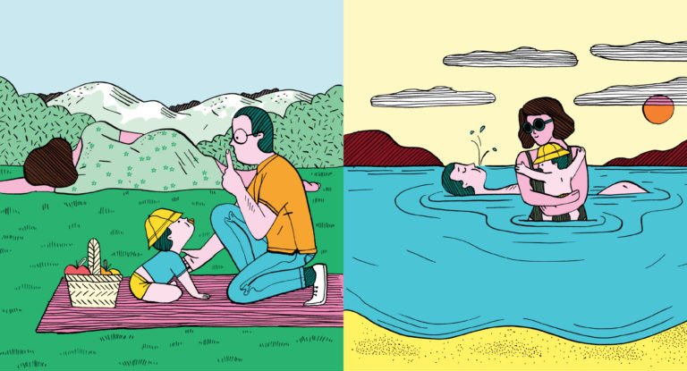 Ilustración de Una mamá es como una casa