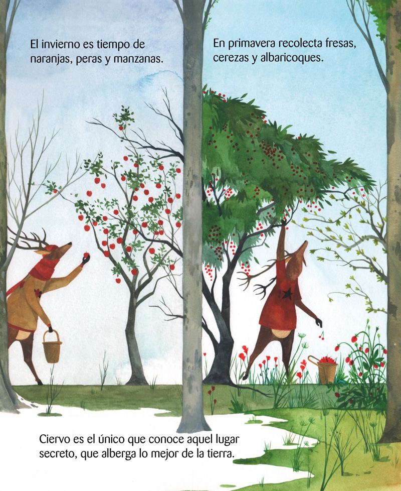 Ilustración de Un misterio en el bosque