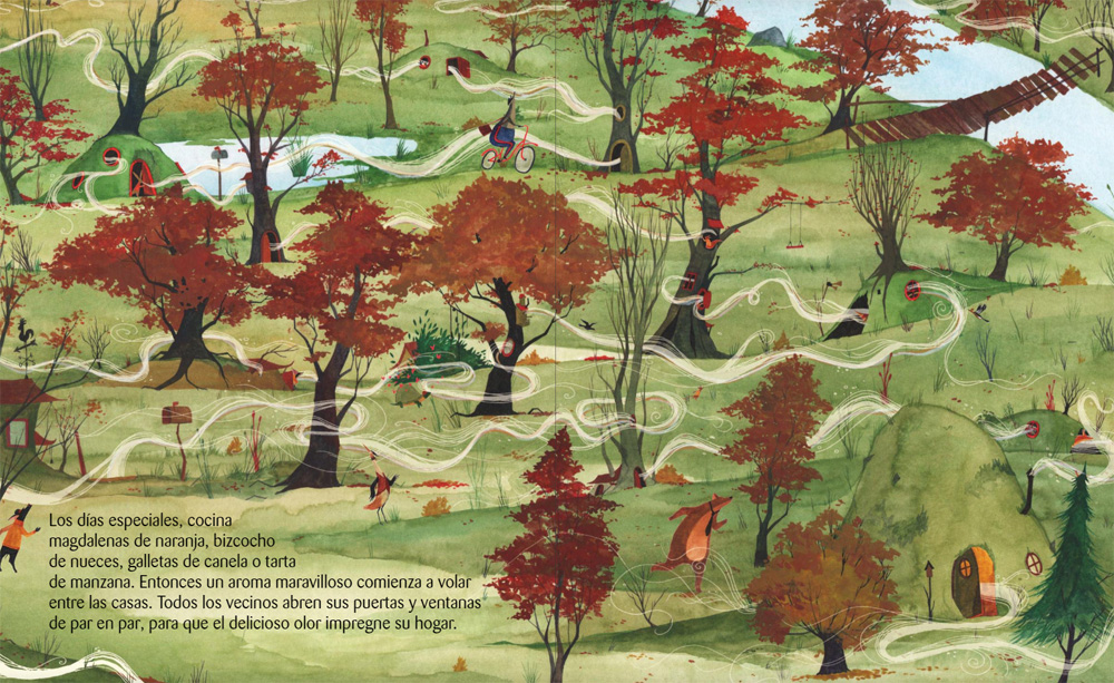 Ilustración de Un misterio en el bosque