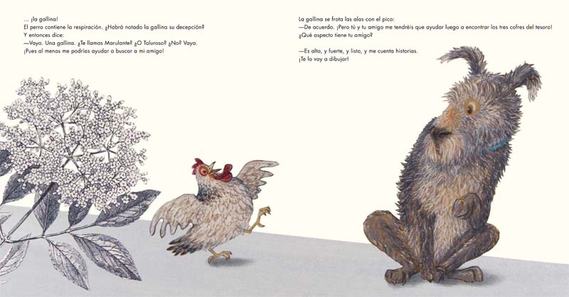 Ilustración de Pelo y plumas