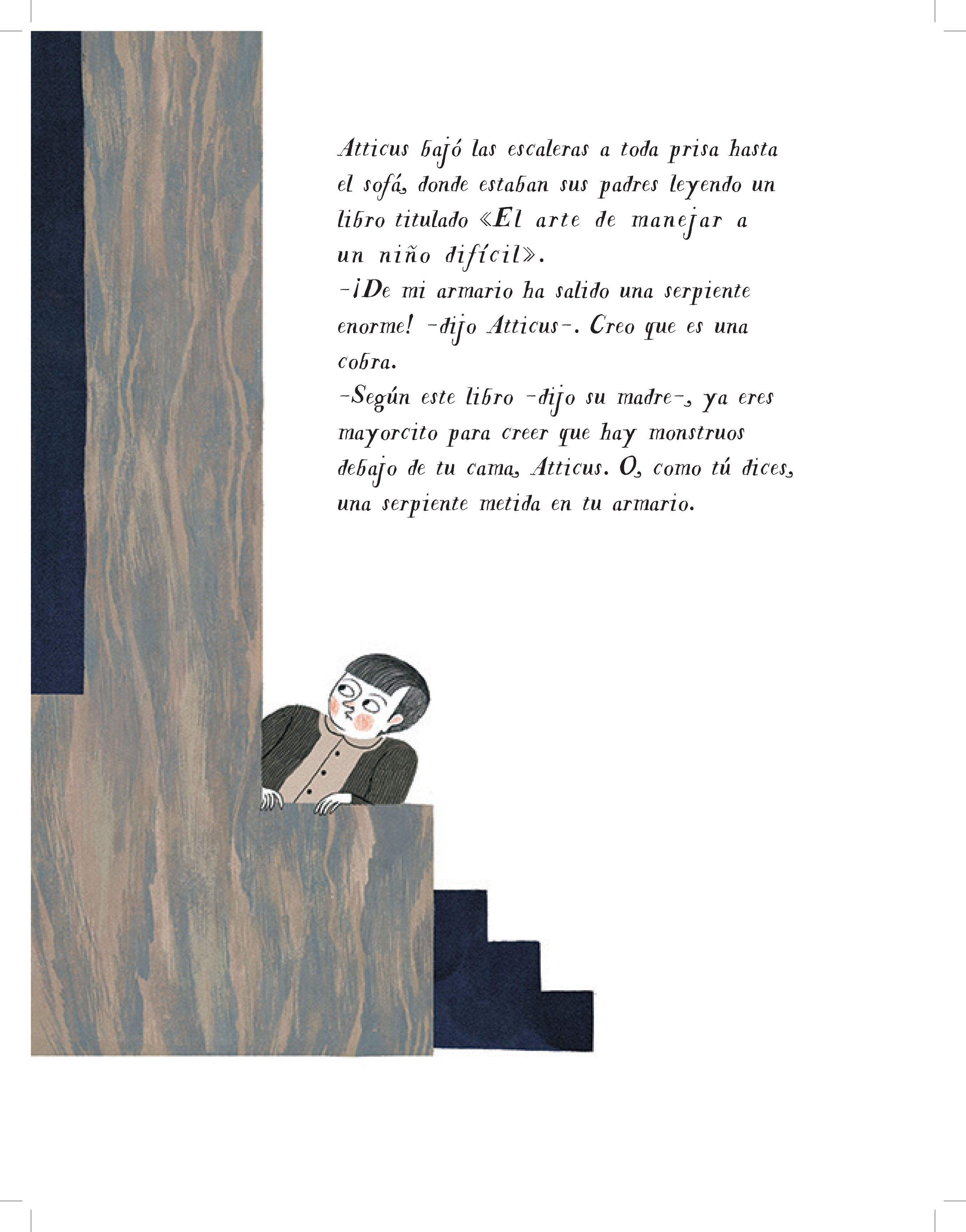 Ilustración de Atticus. El chico difícil 
