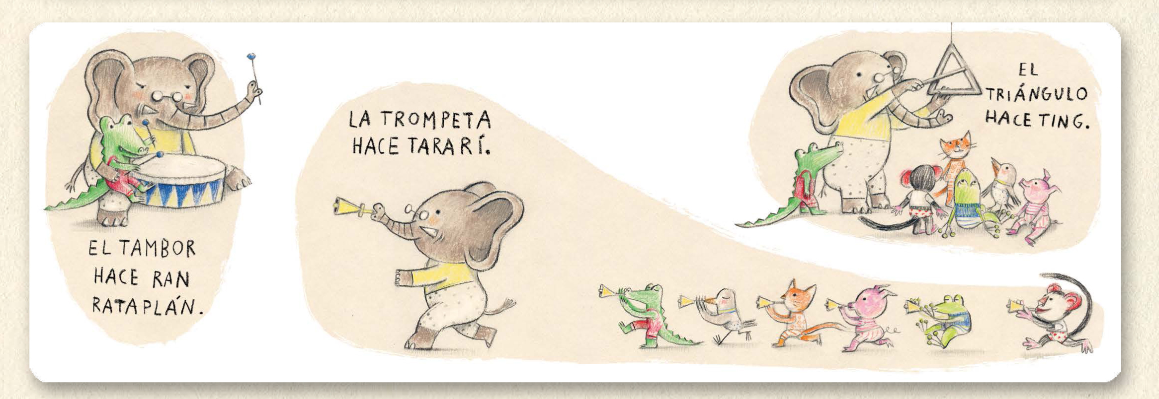 Ilustración de Un día lleno de sonidos