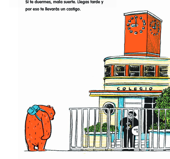 Ilustración de Un oso a contrarreloj