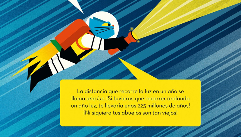 Ilustración de El profesor Astro Cat y las estrellas