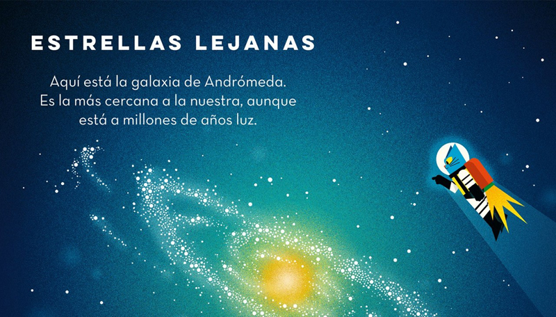 Ilustración de El profesor Astro Cat y las estrellas