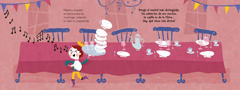 Ilustración de Un pastel muy especial