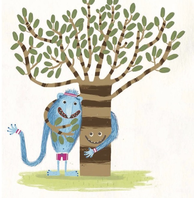 Ilustración de Monstruo Azul