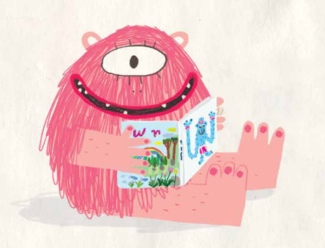 Ilustración de Monstruo Azul