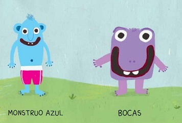 Ilustración de Monstruo Azul