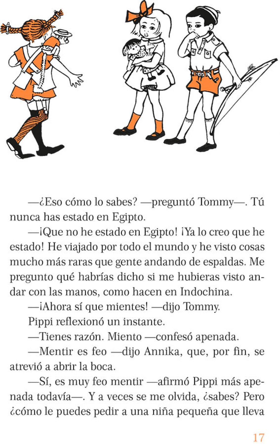 Ilustración de Pippi Calzaslargas