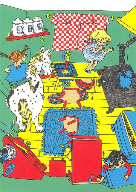 Ilustración de Pippi Calzaslargas