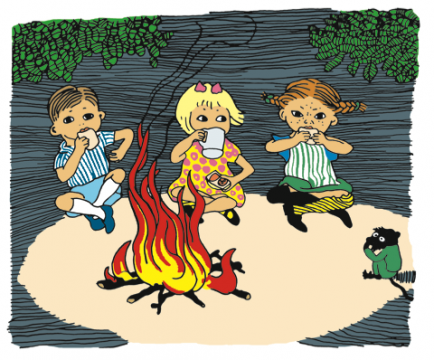Ilustración de Pippi Calzaslargas