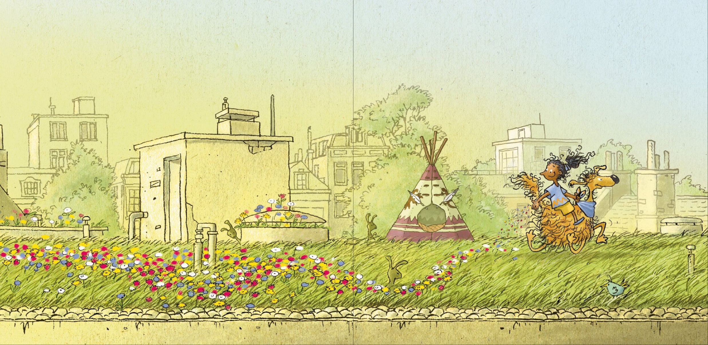 Ilustración de Sara y Pelanas y el corazón roto