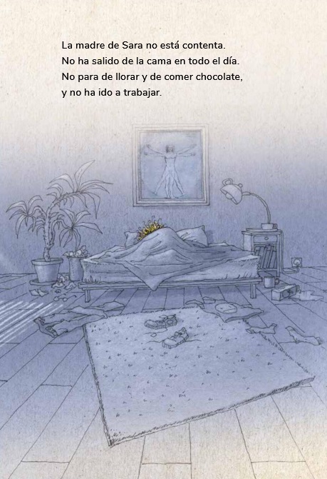 Ilustración de Sara y Pelanas y el corazón roto