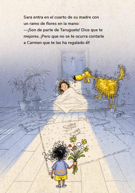Ilustración de Sara y Pelanas y el corazón roto