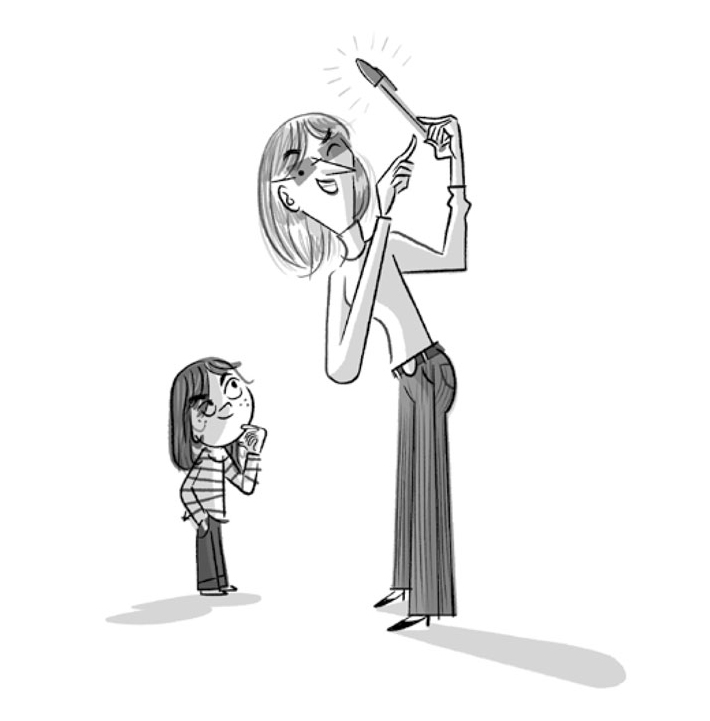 Ilustración de Ser bajita es un rollo