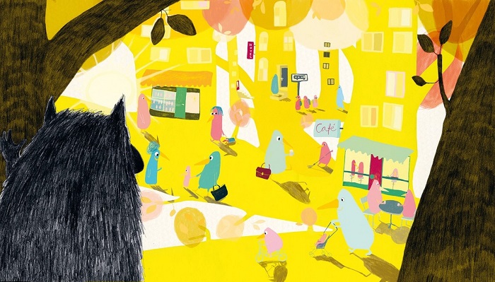 Ilustración de La fiesta de los pájaros