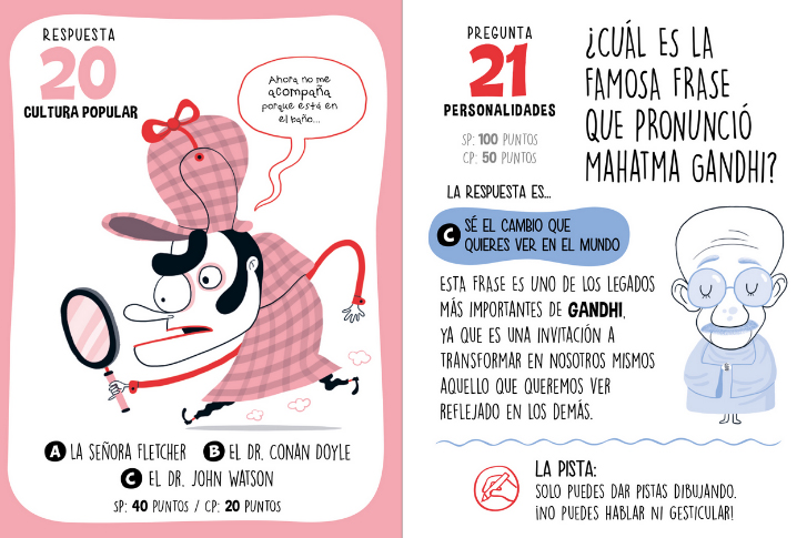 Ilustración de Doble juego de preguntas y respuestas