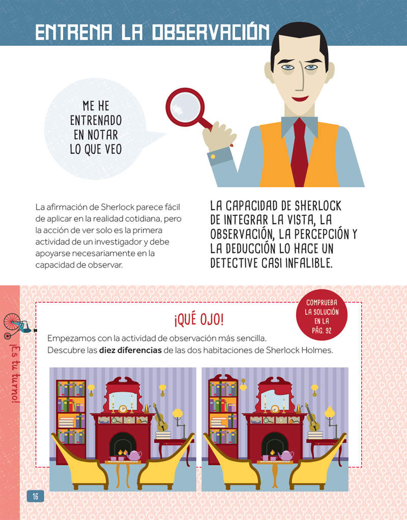 Ilustración de Piensa como Sherlock Holmes