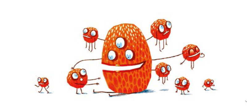 Ilustración de Microbios monstruosos. Sobre bacterias útiles y virus dañinos