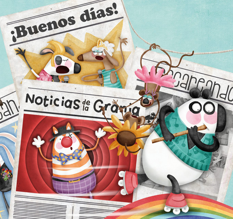 Ilustración de Cocorina y las estrellas