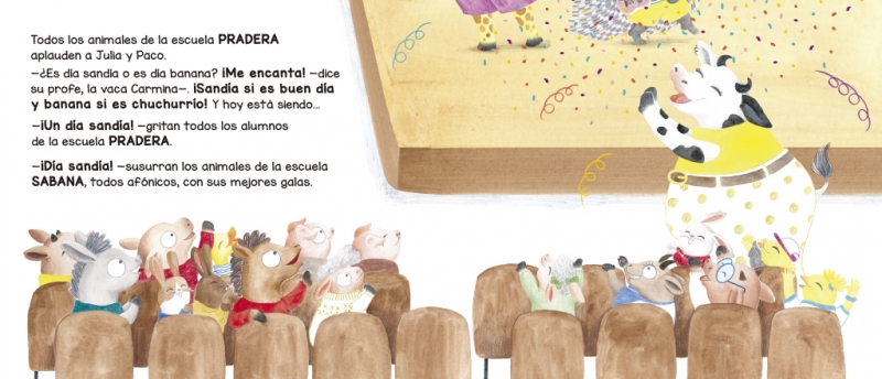 Ilustración de Julia & Paco. La escuela Sabana