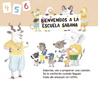 Ilustración de Julia & Paco. La escuela Sabana