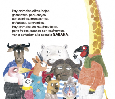Ilustración de Julia & Paco. La escuela Sabana