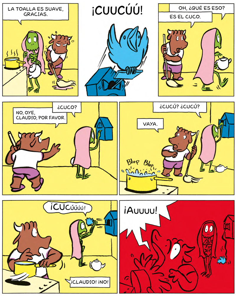 Ilustración de Claudio y Morino 1. La maldición